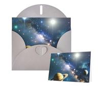 Thinking of You - Biglietti vuoti con buste, pianeti, stelle e galassia, per tutte le occasioni, biglietto di simpatia, biglietti di ringraziamento per inviti di nozze, feste di compleanno