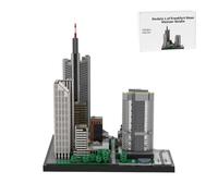 Thinkizen Francoforte - Modulo 1, con torre Commerzbank, Eurotower & Taunutorm, scala 1:875, skyline di architettura, regalo per collezionisti di modelli urbani, 4057 pezzi