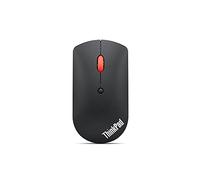 ThinkPad Bluetooth Silent Mouse, Collegamento Bluetooth 5.0 Dual-Host, Sensore Ottico fino a 2400 DPI, Silenzioso, Durata Batteria 1 anno, Compatibile con Windows 10 e versioni successive, Nero