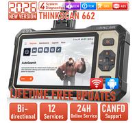 ThinkScan 662 OBD2 Scanner diagnostico ABS SRS Lettore di codici motore 12+Servi