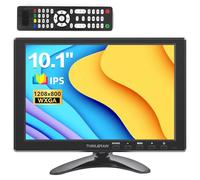 Thinlerain 10,1 Pollici Monitor HDMI Portatile 1280 x 800 schermo LED Mini Monitor con HDMI/VGA/BNC/AV/altoparlanti/VESA per Raspberry Pi, PC, PS3 / PS4, Kitchen, Windows 7/8/10, Security Camera