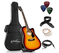 Thinline chitarra elettroacustica a spalla mancante Ashthorpe full-size pacchetto - Premium Tonewoods Sunburst