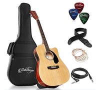 Thinline chitarra elettroacustica a spalla mancante Ashthorpe full-size pacchetto - Premium Tonewoods Naturale