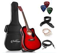 Thinline chitarra elettroacustica a spalla mancante Ashthorpe full-size pacchetto - Premium Tonewoods Sandali Adventure Seeker, punta chiusa - T - Bambini
