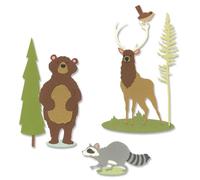 Thinlits Animali della Foresta 2- Fustelle per Big Shot Sizzix