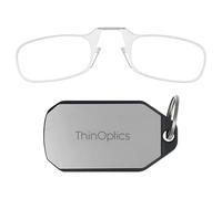 ThinOptics - Occhiali da Lettura con Portachiavi, Graduazione 1.50, Montatura Trasparente