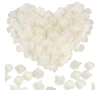 Thinp 2000 petali di rosa artificiali color avorio, petali di rosa artificiali per matrimonio, fidanzamento, proposta di matrimonio, San Valentino, festa di nozze