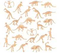 Thinp 36 scheletri fossili, ossa di dinosauro in plastica per bambini da scavare, 12 stili figure per Dino Sand Dig Science Play Party Favor