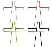 Thinp Confezione da 4 supporti per pagine per libri, in metallo, con clip per libri musicali, in metallo, per spartiti, accessori per la lettura(oro, argento, oro rosa, nero)