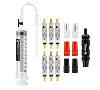 Thinvik 100 ML Kit Siringa Tubeless - con Interruttore e Strumento per Rimuovere Il Nucleo della Valvola Presta/Schrader, per Stans No Tubi e Prodotti di Sigillatura Senza Particelle Grandi
