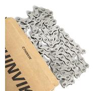 Thinvik Catena per bici a 11 velocità, per bici da strada e ghiaia e MTB per Shimano e SRAM (non per SRAM AXS), colore argento, collegamento rapido incluso