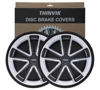 Thinvik Copri Freno a Disco per Bici - 2 Pezzi, Protezione Lavabile in Neoprene, Diametro: 32,5 cm (12,79")