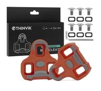 Thinvik Tacchetti da bici per Look Keo Grip, per bici da strada, con design in gomma antiscivolo, set di tacchetti per bicicletta per interni ed esterni, galleggianti 0°/4,5°