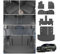 Thinzyou Tappetini compatibili con Kia Telluride 2020-2024 7 e 8 posti Tappetino per carico Fodera per bagagliaio TPE Protezione per sedile posteriore per tutte le stagioni 2023 Accessori Sorento