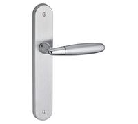 THIRARD 00066758 - Set maniglia Mirella 2 interasse 195, senza foro cromato, satinato, lucido, per porta interna, finiture senza foro, accessori e accessori
