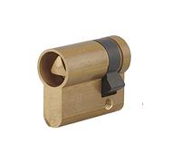 THIRARD - Cilindro Profilo Europeo - Ottone - Sistema di Sicurezza - Triangolo Interno Ascensore 9 mm - Pannello Orientabile - Ø 30 x 10 mm - Giallo - Protezione Anti-Strappo