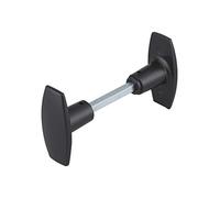 THIRARD - Coppia di Pomelli per Porta d'Ingresso - Acciaio - Uso Pratico - Quadrato 6 x 110 mm - Elegante Finitura Nera - Progettati per porte fino a 70 mm