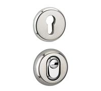 Defender per serratura a cilindro, borchia di sicurezza antitrapano rinforzata per porta d'ingresso RESIST, cromato - THIRARD