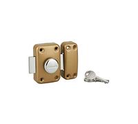 THIRARD - Serratura a Pomolo Apache - Cilindro 40 mm - Acciaio - Epoxy Oro - Sicurezza Porta d'Ingresso - Ø 23 mm - Cassa 90 x 60 mm - Giallo/Dorato - 3 Chiavi Dentate