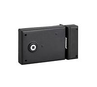 THIRARD - Serratura Orizzontale in Applique a Fouillot - Per Porta Interna - Reversibile - Perno 1/2 Giro - Asse 85 mm - Quadro 6 mm - 110 x 80 mm - Nero
