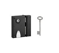 THIRARD - Serratura Verticale Applicata a Chiave a Fouillot per Porta Interna Destra - Quadro 7 mm - Asse 40 mm - 110 x 70 mm - Nero - 1 Chiave - Meccanismo a 1 Giro