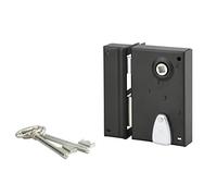 Thirard - Serratura Verticale in Applique a Chiave con Fouillot per Cancello - Sinistra - Asse 45 mm - 75 x 130 mm - Nero - 2 Chiavi - Scatola e Gancio in Acciaio Cambrato - Meccanismo a 6 Gorges