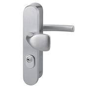 THIRARD - Set di Maniglie di Sicurezza per Porta Paliere - Leva e Alerone - Alluminio Anodizzato Argento - Per Porta d'Ingresso - Interassi 216 mm - Design Estetico - Quadro 7 mm - Grigio