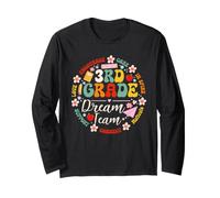 Third Grade Dream Team Back to School 3rd Grade Teacher Kids Maglia a Manica