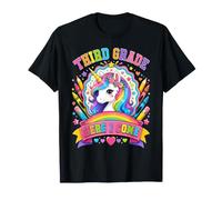 Third Grade Here I Come Unicorn 3rd Grader Back To School Maglietta