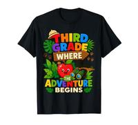 Third Grade Safari Adventure First Day Back To School Maglietta