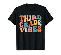 Third Grade Vibes 3rd Grade Teacher Retro 1st Day Of School Maglietta