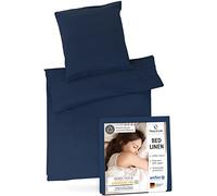 Third of Life Set copripiumino singolo 155x220 cm e federa 80x80 cm | 100% cotone renforcé con zip | Completo letto 2 pezzi | Certificato Oekotex | Lavabile a 60 gradi