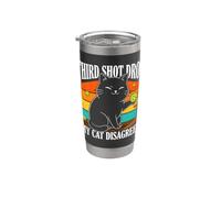 Third Shot Drop My Cat non è d'accordo Pickleball Bicchiere termico in acciaio inox doppia parete