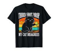 Third Shot Drop My Cat Non è d'accordo Pickleball Maglietta con Stampa Grafica Economica
