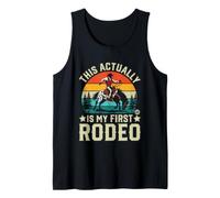 This Actually Is My First Rodeo Funny Cowboy Canotta