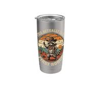 This Actually is My First Rodeo Funny Cowboy Fan Uomini Ragazzi Bicchiere termico in acciaio inox doppia parete