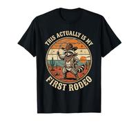 This Actually is My First Rodeo Funny Cowboy Fan Uomini Ragazzi Maglietta