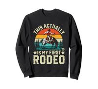 This Actually Is My First Rodeo Funny Cowboy Felpa
