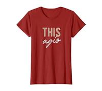 This Agio, thisagio, disagio, disagiato Maglietta, Donna, Mirtillo Rosso, XL