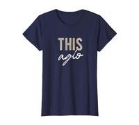 This Agio, thisagio, disagio, disagiato Maglietta, Donna, Navy, M