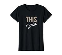 This Agio, thisagio, disagio, disagiato Maglietta, Donna, Nero, S