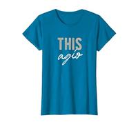 This Agio, thisagio, disagio, disagiato Maglietta, Donna, Zaffiro, S