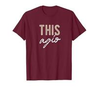 This Agio, thisagio, disagio, disagiato Maglietta, Uomo, Bordeaux, 3XL