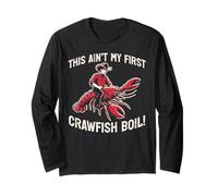 This Aint My First Crawfish Bollire Gamberi Gamberi Uomini Donne Bambini Maglia a Manica