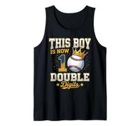 This Boy is 10 Regali per Il decimo Compleanno di Baseball a Doppia cifra Canotta