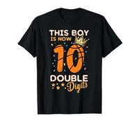 This Boy Now - Corona a 10 cifre Doppie, per 10° Compleanno, per Ragazzi e Bambini Maglietta