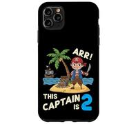 This Captain Is 2 Arr Pirate 2° compleanno per ragazzi e bambini Custodia per iPhone 11 Pro Max