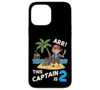 This Captain Is 2 Arr Pirate 2° compleanno per ragazzi e bambini Custodia per iPhone 13 Pro Max