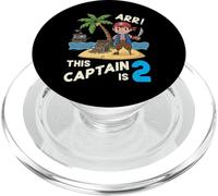 This Captain Is 2 Arr Pirate 2° compleanno per ragazzi e bambini PopSockets PopGrip per MagSafe