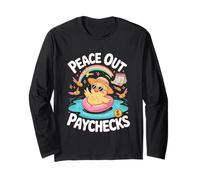 This Chick is Retired Peace Out Paychecks Retirement Maglia a Manica